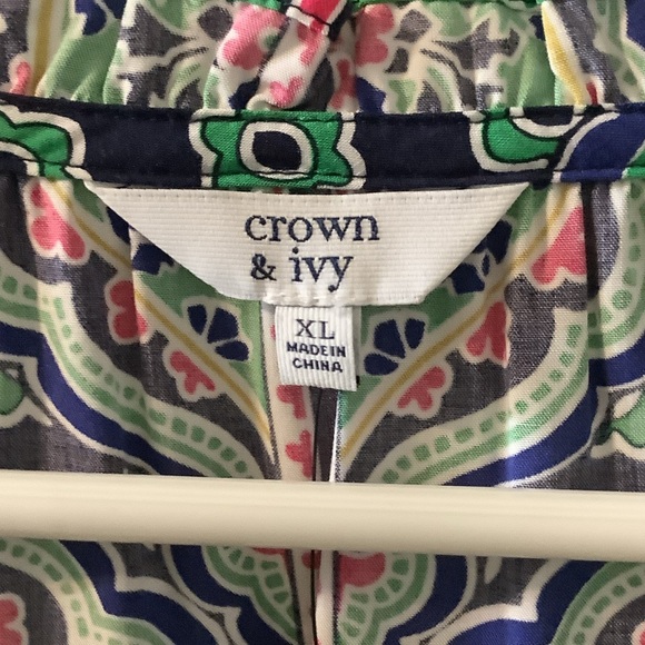 Crown & Ivy Multicolor Patterned dress, XL - Picture 2 of 11
